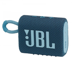 Jbl Go 3 Portable Waterproof Speaker With Jbl Pro Sound, Powerful Audio, Punchy Bass, Ultra-Compact Size, Dustproof, Wireless Bluetooth Streaming, 5 Hours Of Playtime - Blue, Jblgo3Blu